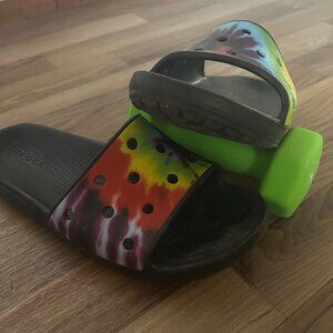 Crocs Slip-On Sandals, Tie-Dye